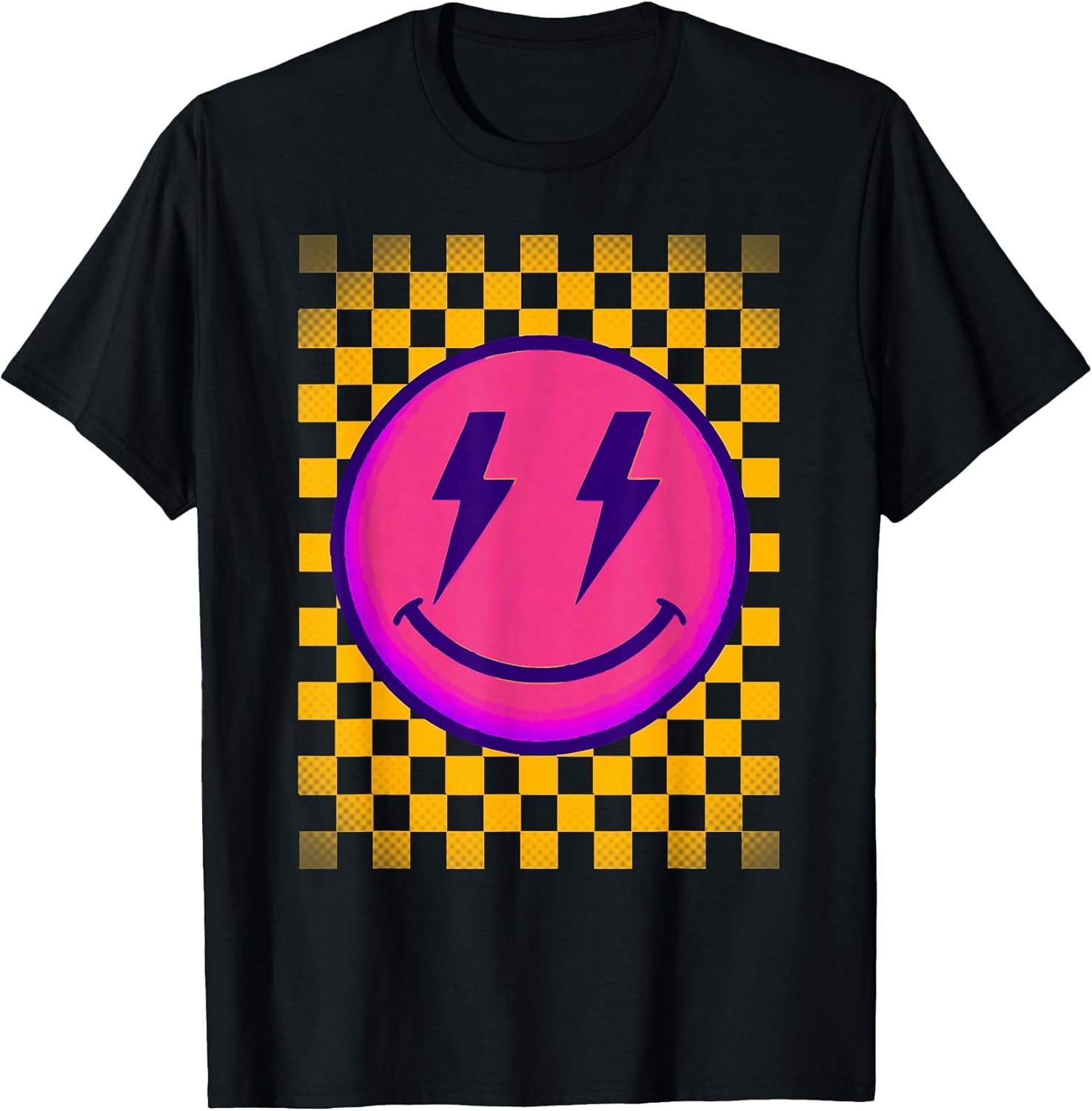 Cute Smile Face Checker Board Happy Vibe