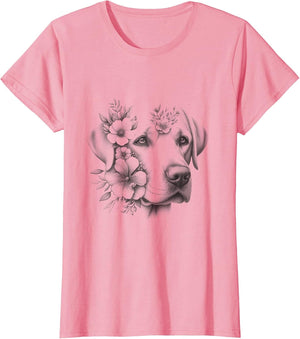 Floral Labrador Retriever Lab Flower Dog Mom Design