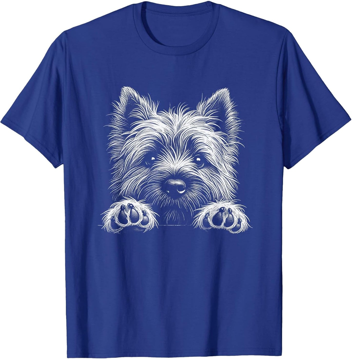 Cairn Terrier Dog Peeking Art Design