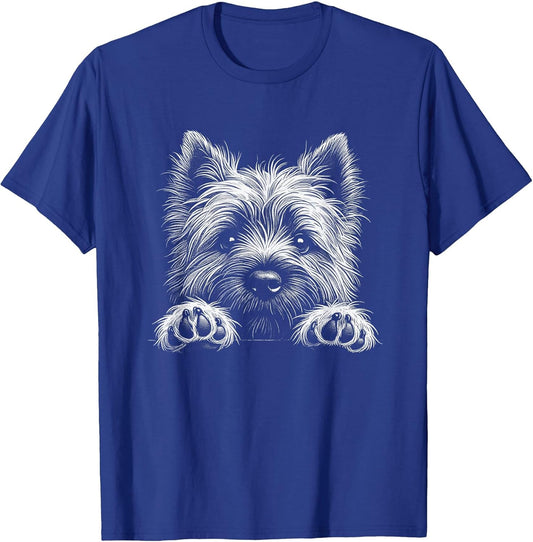 Cairn Terrier Dog Peeking Art Design