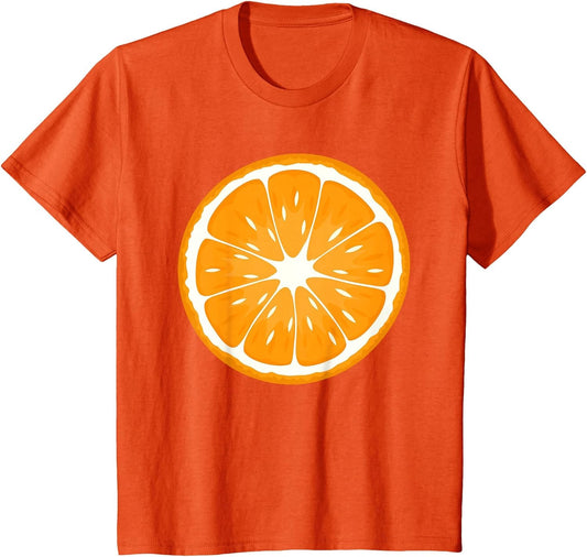 Orange Shirt Adults Kids Men Women Orange Fruit Costume