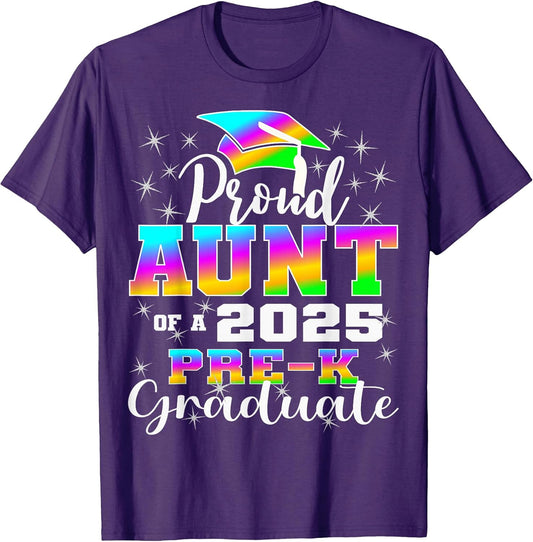 Proud Aunt of Pre K School Graduate 2025 Graduation Aunt