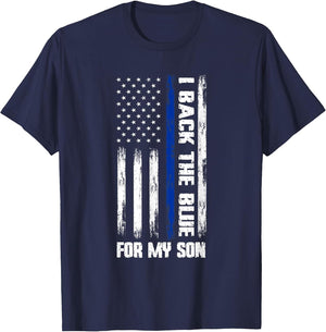 I Back The Blue for My Son Cop Son
