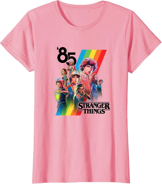 Stranger Things '85 Starcourt Mall Battle Rainbow Portrait
