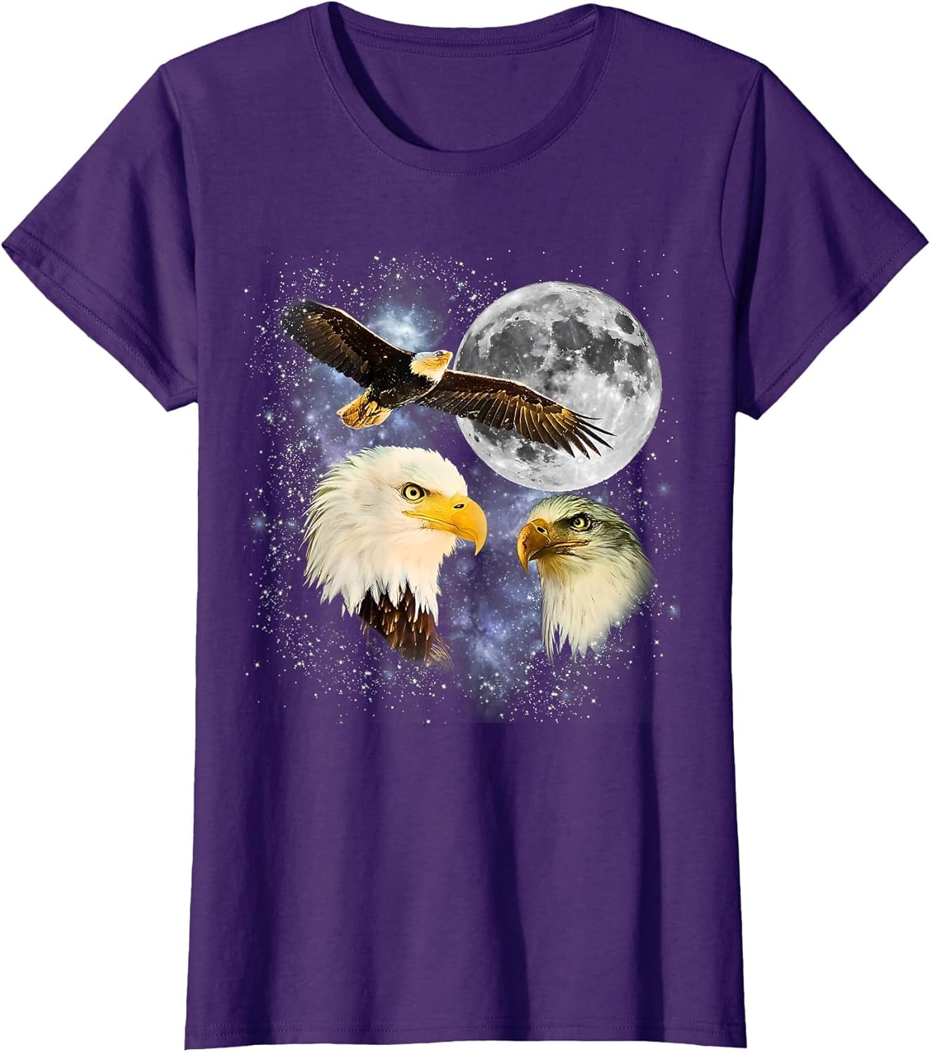 Three Bald Eagle Moon Meme Funny American Bird Eagles Lover
