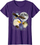 Three Bald Eagle Moon Meme Funny American Bird Eagles Lover