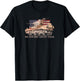 M3 Stuart Light Tank WW2 Gift US Flag Distressed