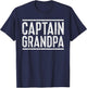 Captain Grandpa Shirt Men Fathers Day Boating