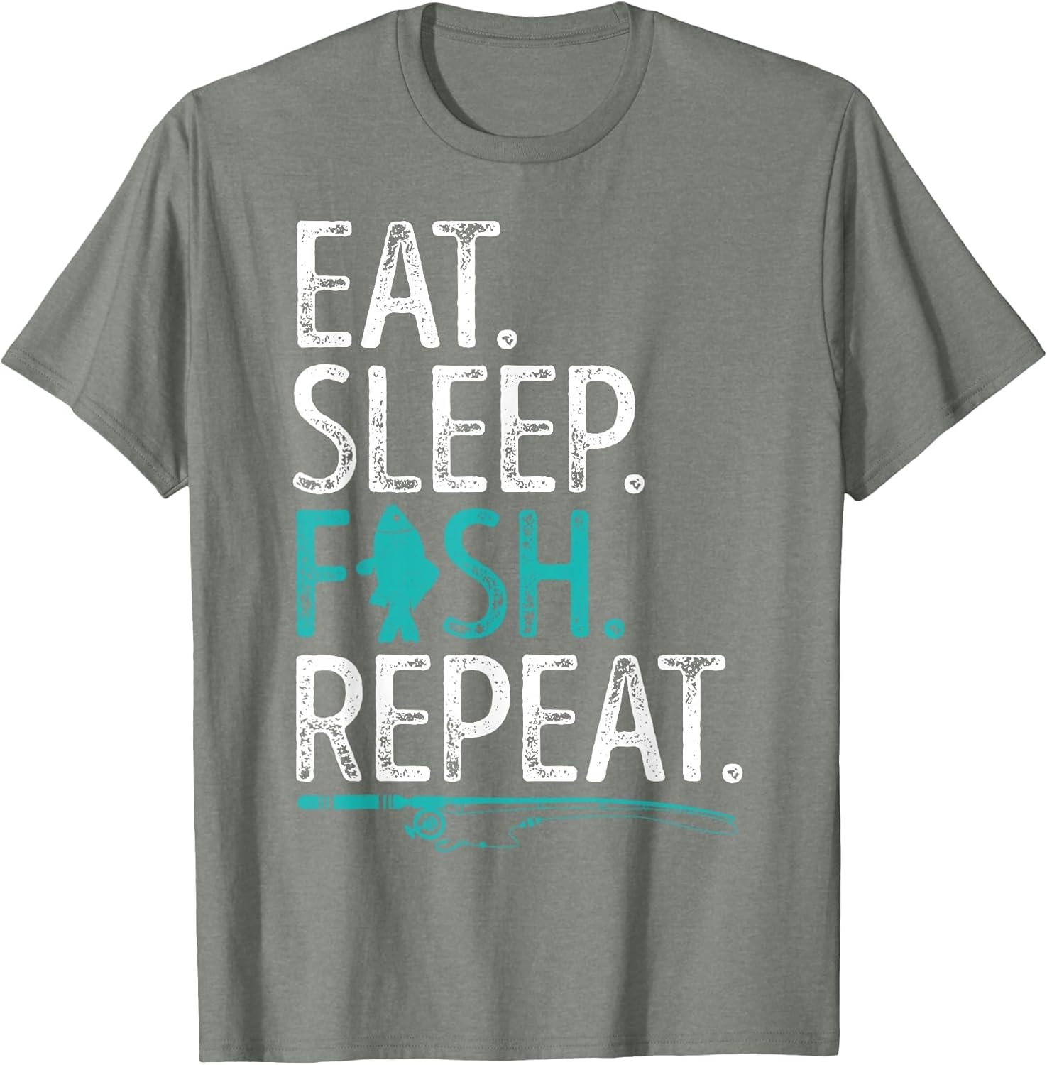 Eat Sleep Fish Repeat T Shirt Men Women Kids Fishing Boys