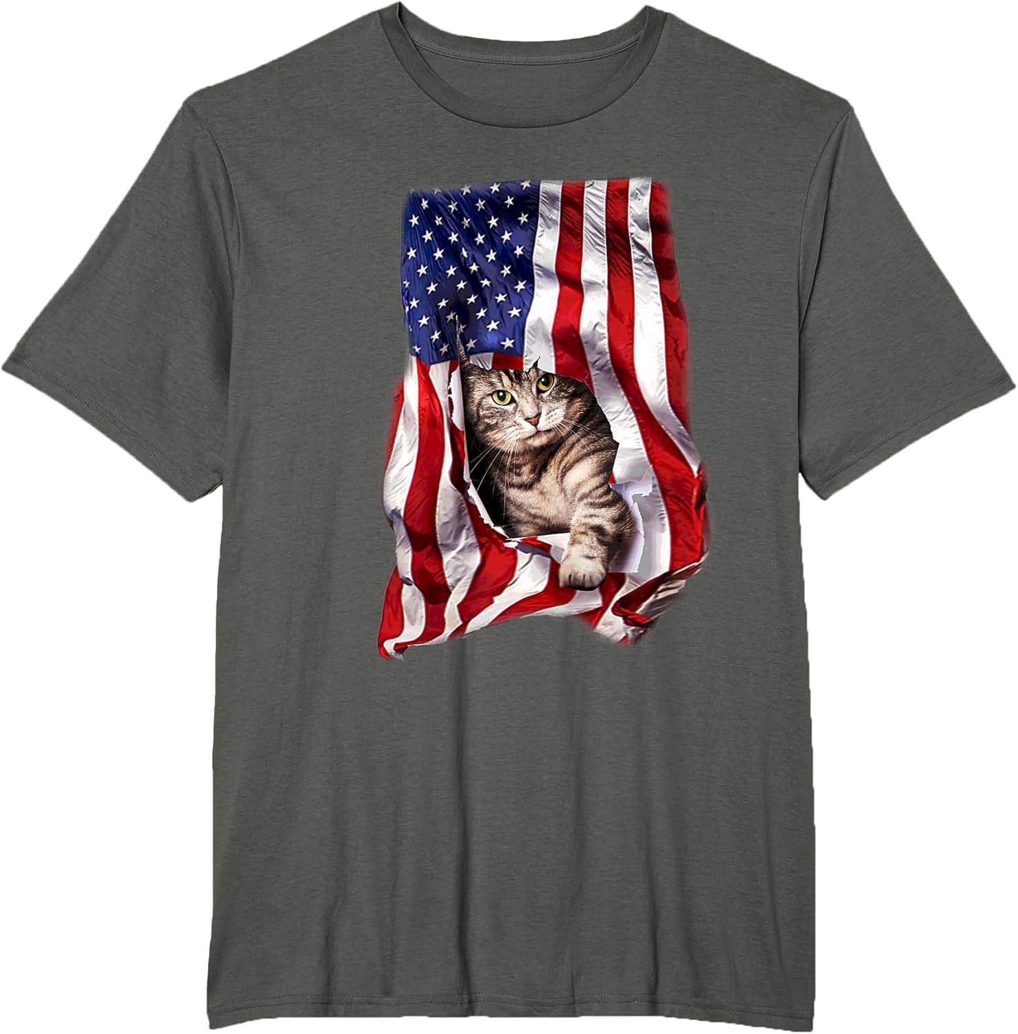 USA American Flag Cat Kitty Kitten Shirt Funny 4th July Gift