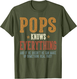 Pops Knows Everything - Humorous Father's Day Pops