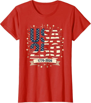 America's Birthday 250 Flag Letters 1776-2026