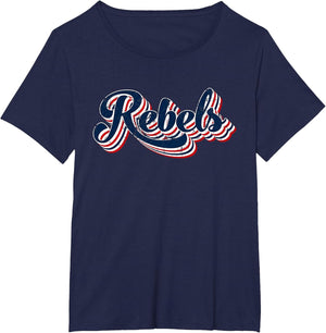 Rebels Patriotic USA America Proud 4th of July Retro Graphic