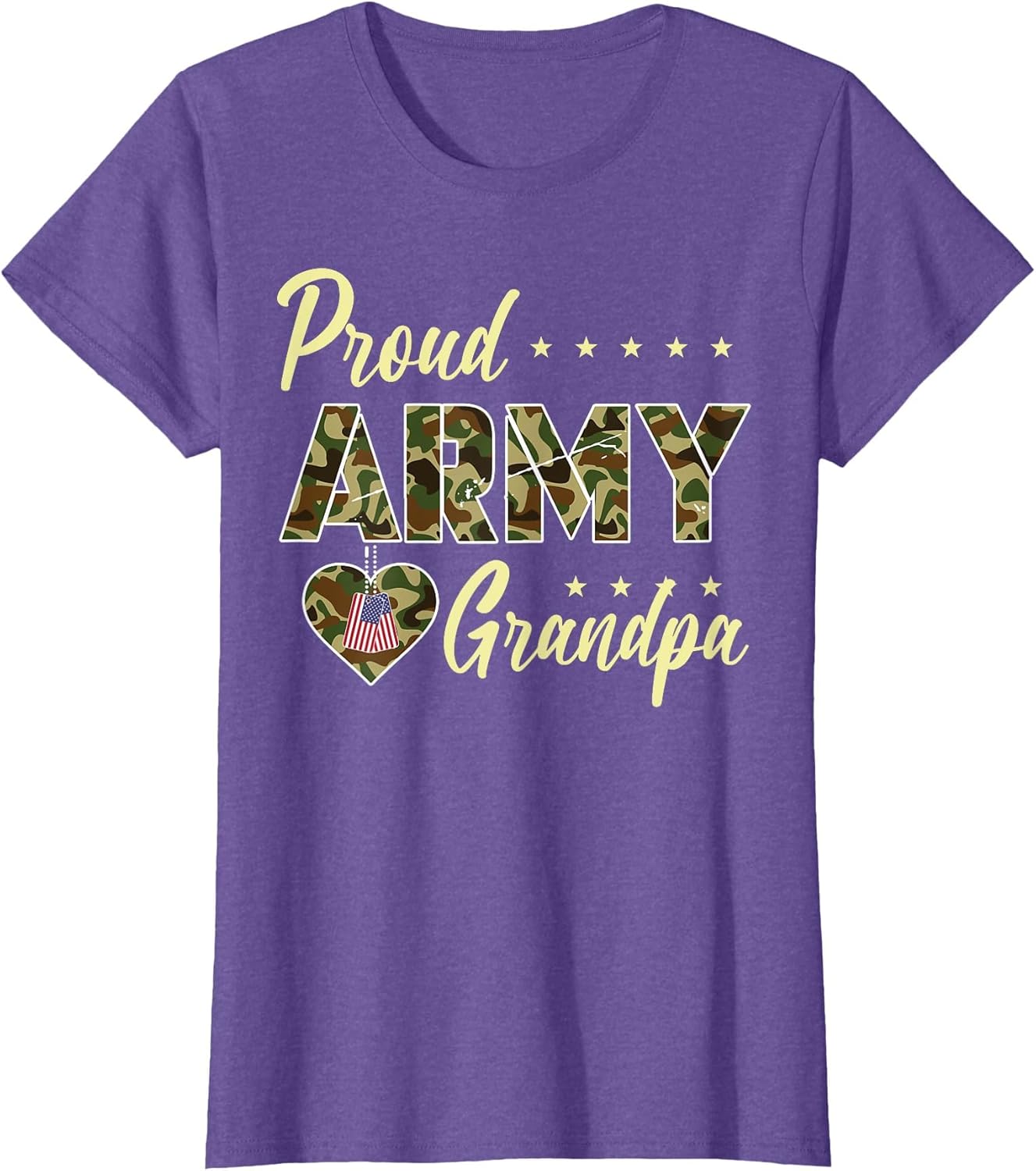 Proud Army Grandpa Camouflage Soldier Family Love Military