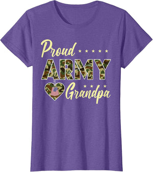 Proud Army Grandpa Camouflage Soldier Family Love Military