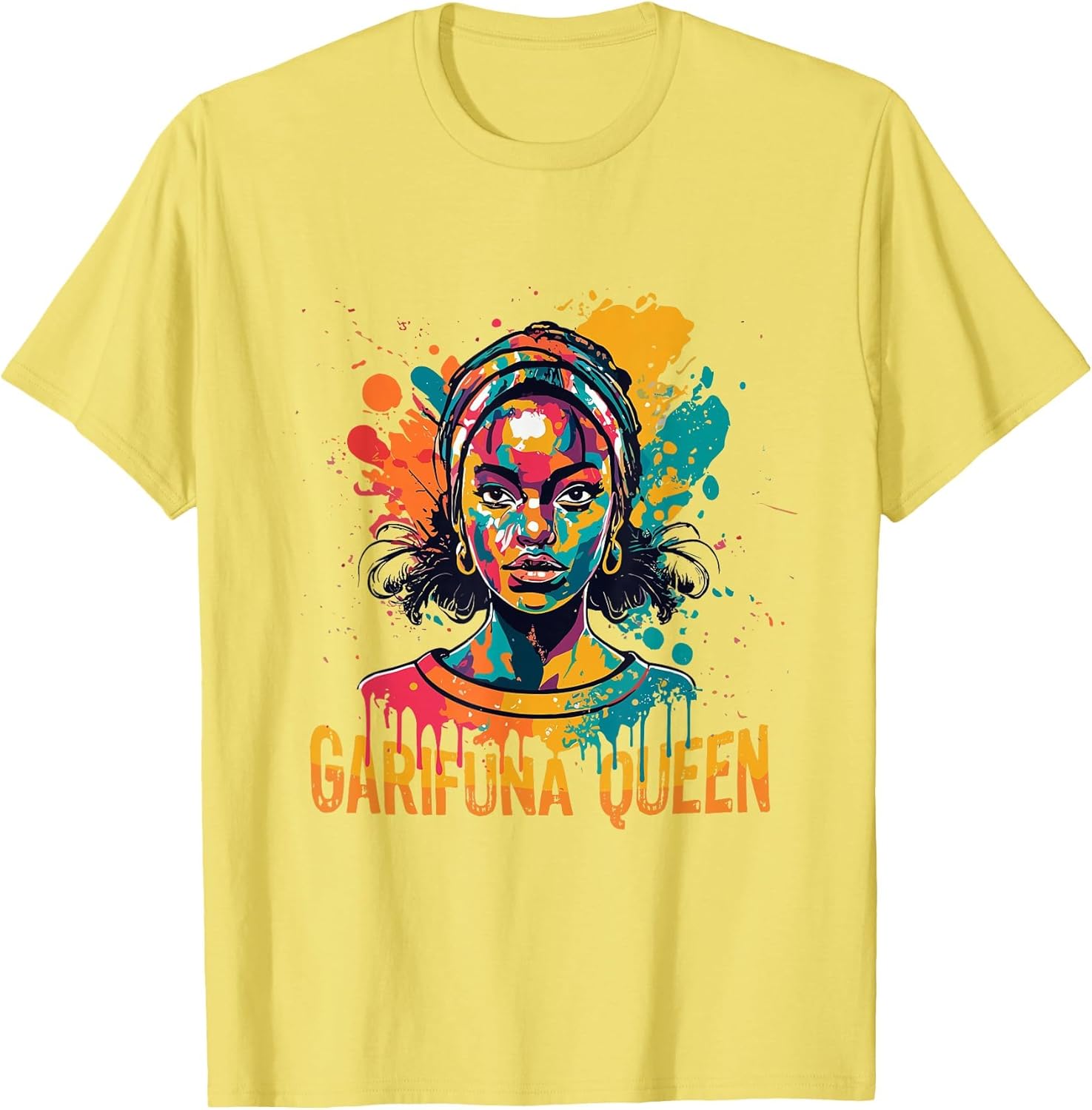 Garifuna Queen Design for Honduras Caribbean Afro Girl Women