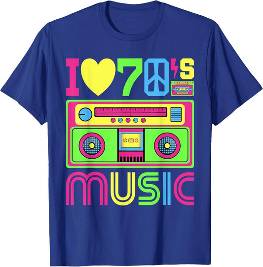 I Love 70's Music 1970s Themed Party 70's Outfit 70s Costume
