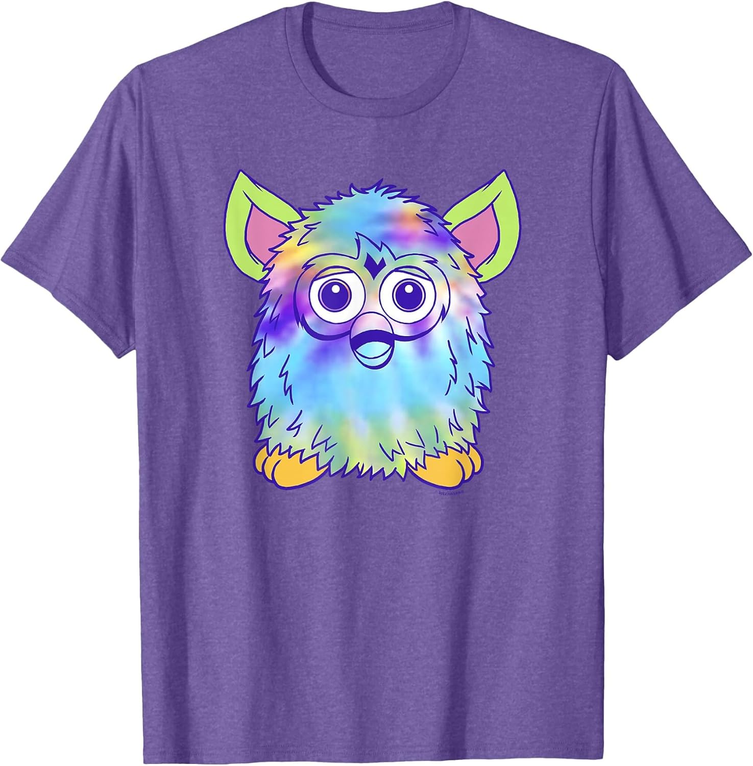 Furby Classic Toy Tie Dye Pattern Vintage Smiling Portrait