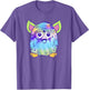 Furby Classic Toy Tie Dye Pattern Vintage Smiling Portrait