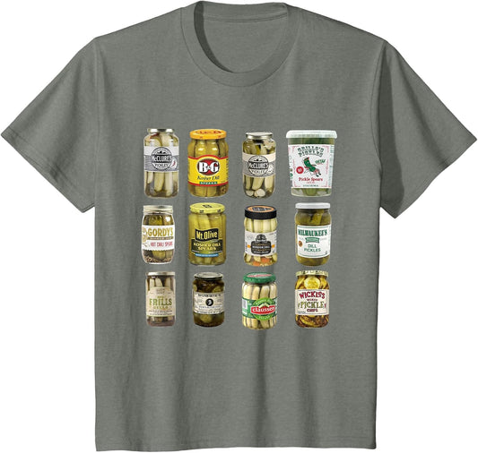 Vintage Canned Pickles Lover Funny Trendy Women Men