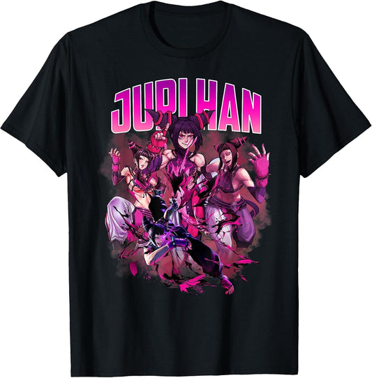 Game Character Juri Han Collage Style 90's Vintage