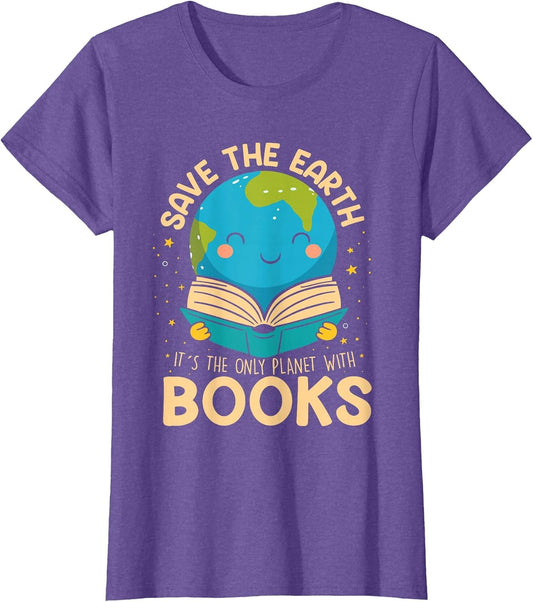 Save Earth It´s Only Planet with Books Reader Earth Day