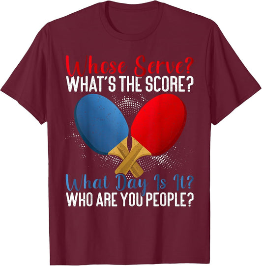 Whose Serve? What's The Score? | Funny Table Tennis