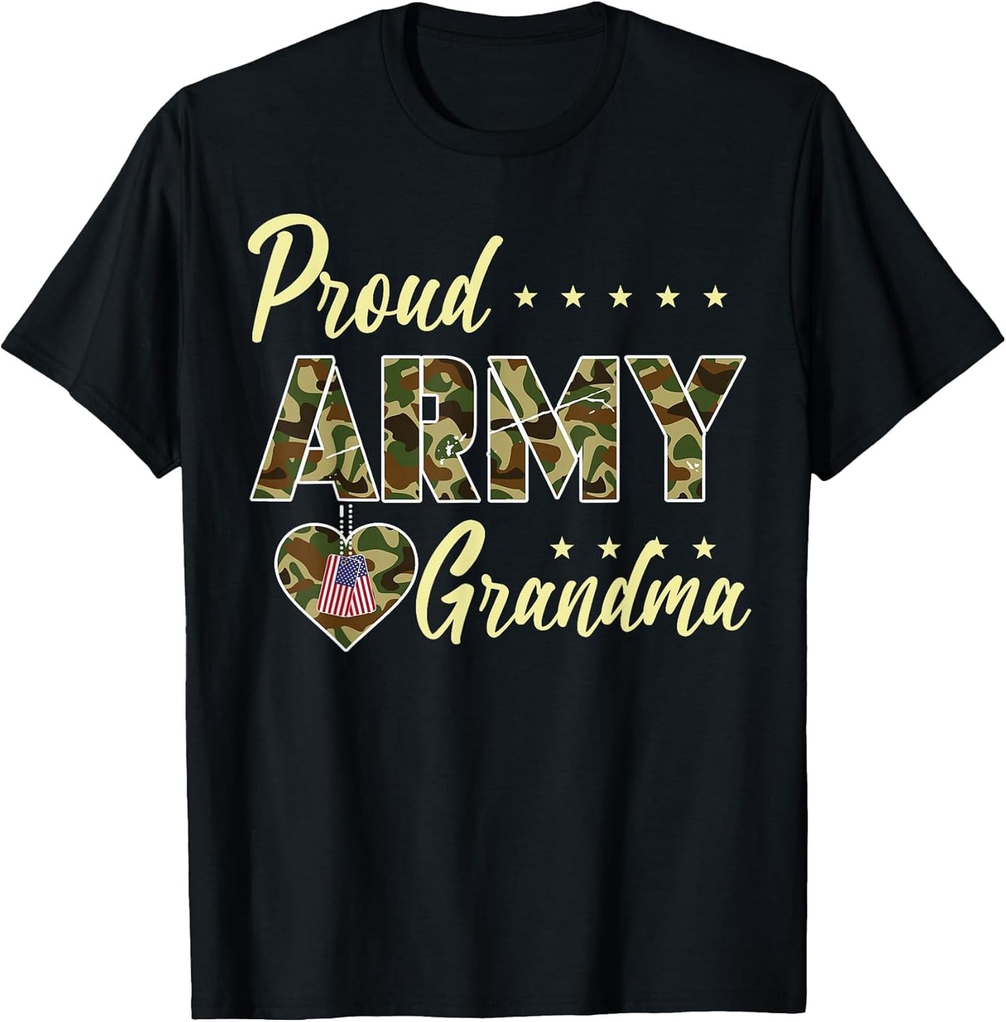 Proud Army Grandma Camouflage Soldier Family Love Military