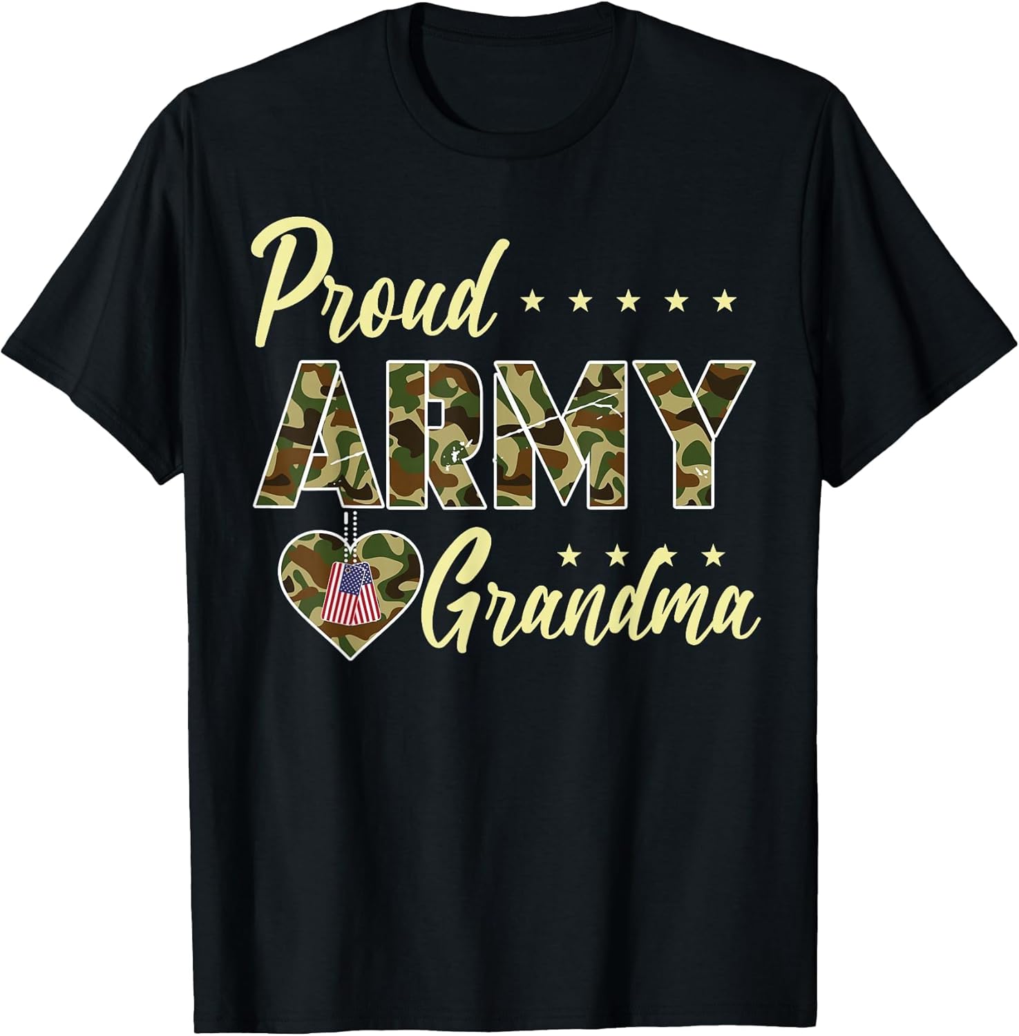 Proud Army Grandma Camouflage Soldier Family Love Military