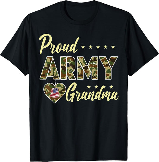 Proud Army Grandma Camouflage Soldier Family Love Military