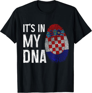 Croatia It's in My DNA Croatian Flag Pride Heritage