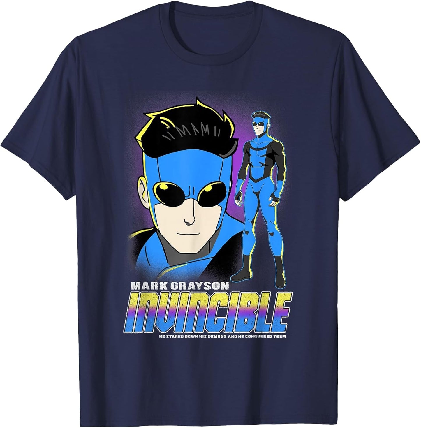 Invincible Mark Grayson Blue Suit Showcase Distressed