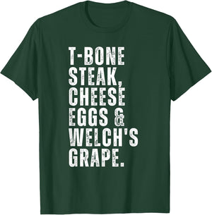 Funny Guest Check - T Bone Steak, Cheese Eggs, Welch's Grape