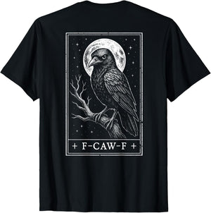 F-CAW-F Crow Tarot Card Funny Halloween Vintage On Back