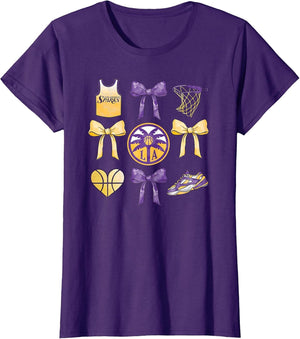 WNBA Los Angeles Sparks Bow Grid