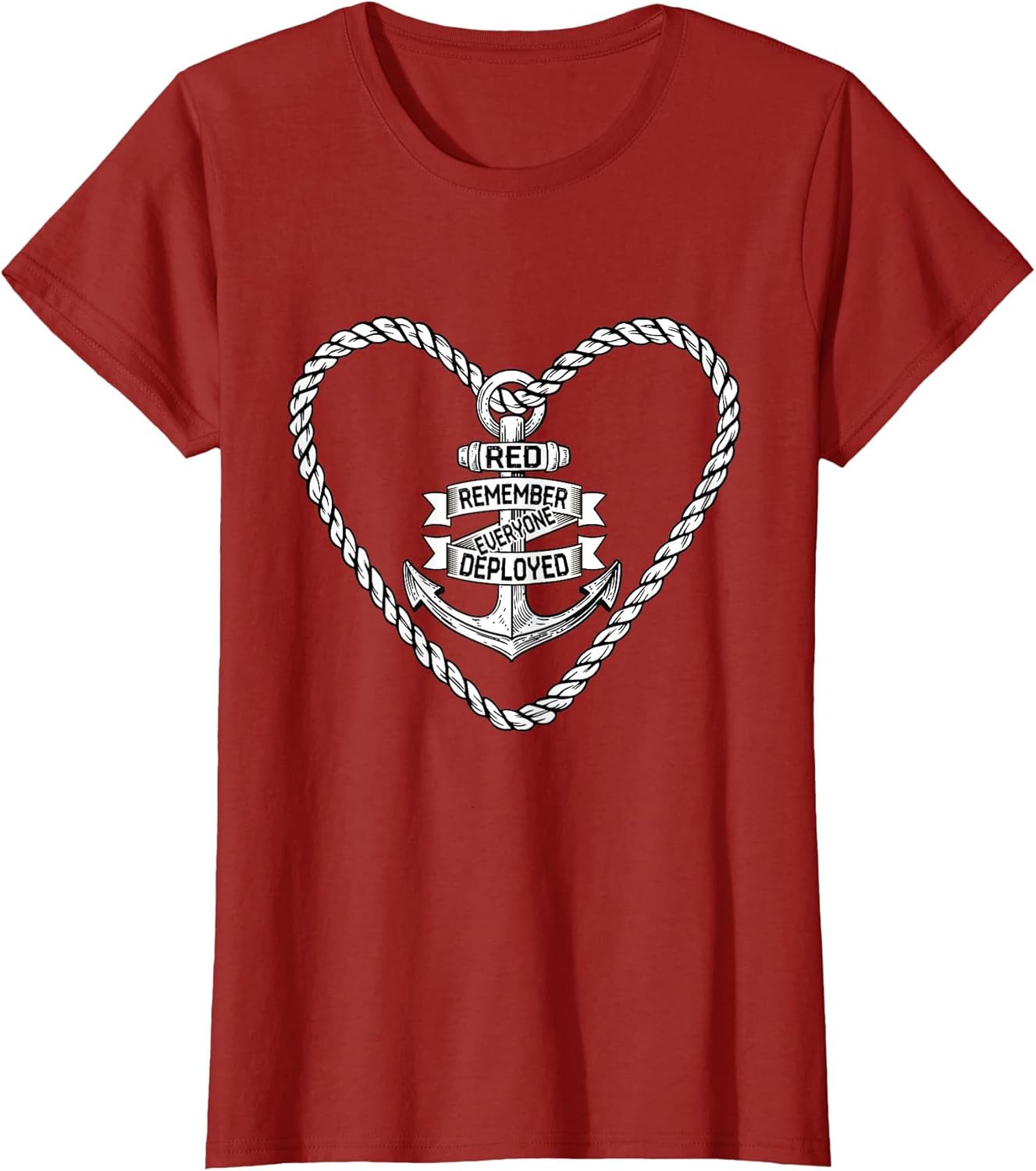 Retro Red Friday Remember Everyone Deployed Vintage Navy