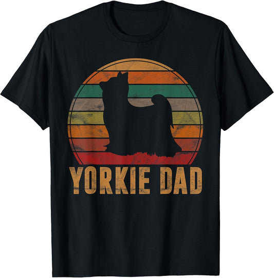 Retro Yorkshire Terrier Dad Dog Owner Pet Yorkie Father