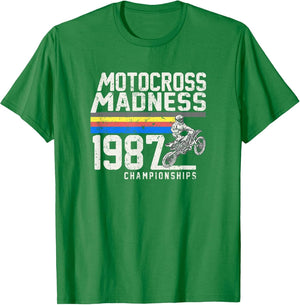 Vintage Inspired Motocross Dirt Bike Race 1987