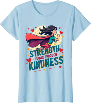Girl Superhero Strength Flows Through Kindness