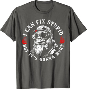 I Can Fix Stupid But It's Gonna Hurt Monkey Vintage Funny