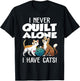 Funny Quilting Art Women Cat Quilt Sewing Quilter