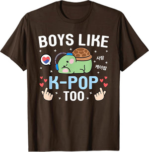 Boys Like K-Pop Too Cute Kawaii Turtle Korean Music K-Pop