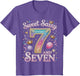 7 Years Sweet Sassy and Seven Girl Outfit 7th Birthday