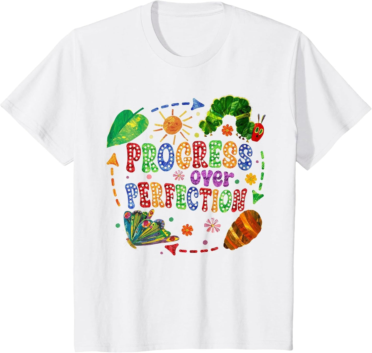 Progress Over Perfection Caterpillar Back to School Teachers