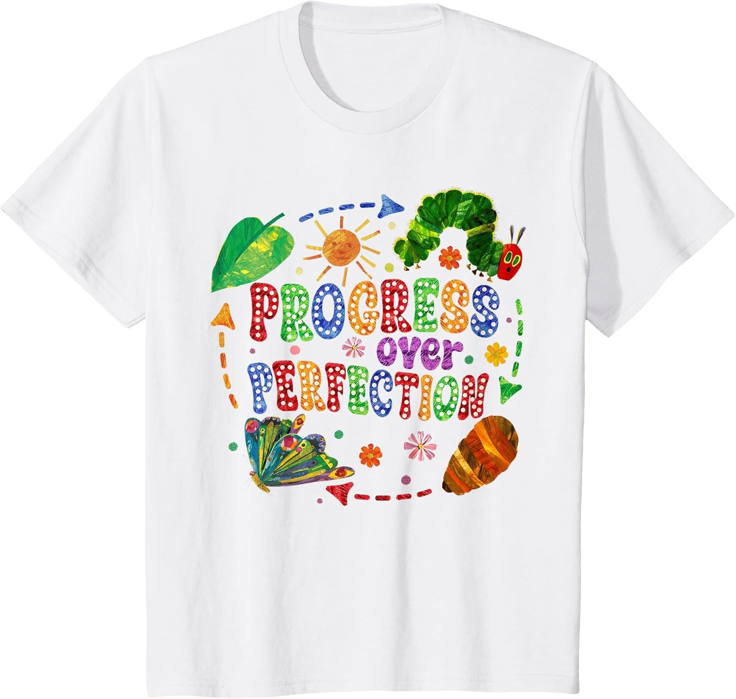 Progress Over Perfection Caterpillar Back to School Teachers