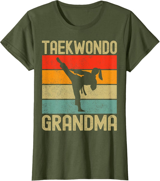 Taekwondo Grandma Retro Martial Arts Taekwondo Grandma