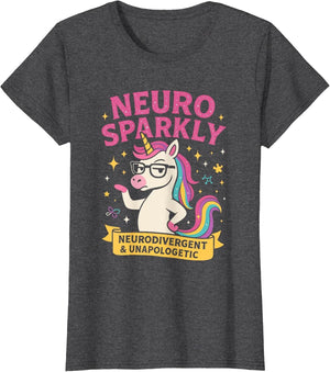 Neuro Sparkly Autism Awareness Neurodivergent ADHD Unicorn