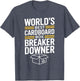 Funny Cardboard Box Breaker Downer Sarcastic Recycling Hero