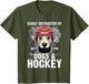 Easily Distracted by Dogs and Hockey Funny Dog Owner