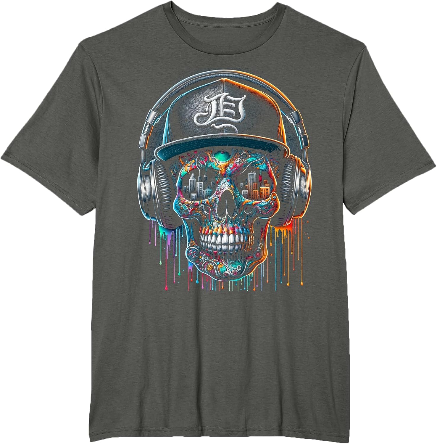 Dripping Paint Skull | Men Women XS - 6XL | Graphic